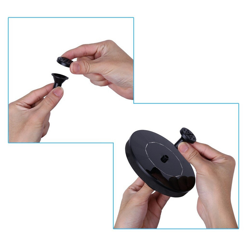 Mini saulės energijos vandens fontanas sodo baseino tvenkinys 45 cm lauko saulės baterijų paukščių vonia plūduriuojanti siurblys sodo apdaila Piscina