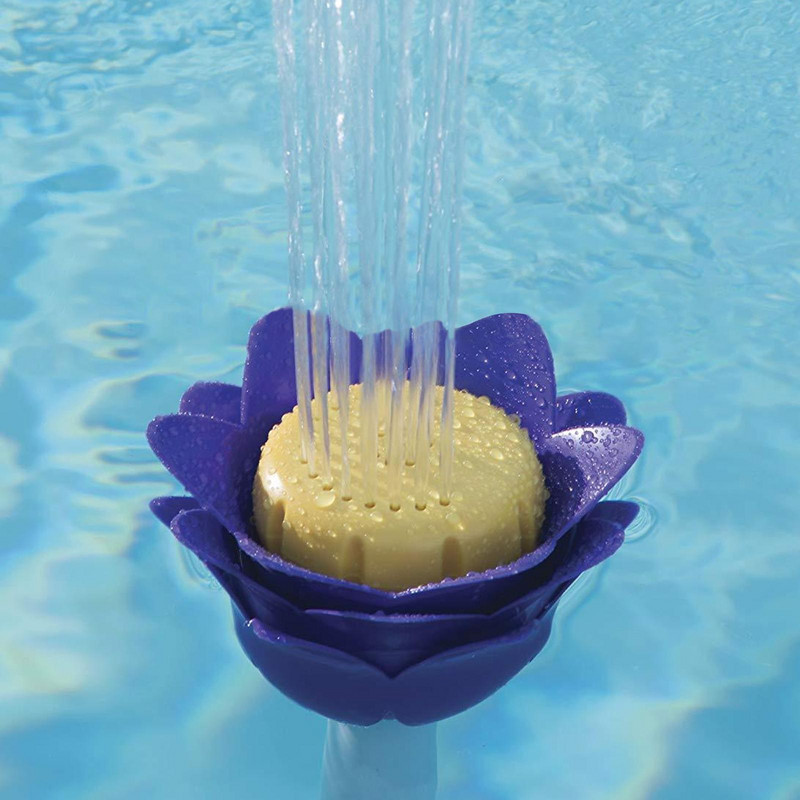 Baseino fontanas Reguliuojamas gėlių formos krioklio purškimo purškiklis Požeminis tvenkinio purškiklis baseino dekoro fontanas ir ab I4i3