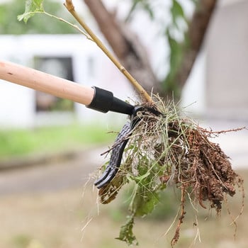 Garden Lawn Claw Shape Root Remover Outdoor Stand Up Χειροκίνητο γάντζο βοτανίσματος Φτυάρι πεντάλ πεντάλ Σχήμα νυχιών Easy Weed Puller