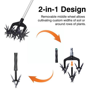 Нови инструменти за обръщане на почвата Скарификатор за трева Градински скарификатор Ротационен аератор Инструмент Артефакт Култиватор Ротационен скарификатор Култиватор J8v3