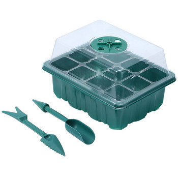 3 τεμ./5 τεμ. 12 Δίσκος για σπόρους κυττάρων Grow Box Seedling Starter Birmingation Kits πλήρους μεγέθους Ένθετα φυτών Starter Growing Kit Δίσκος σπόρων