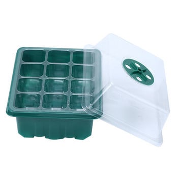 3 τεμ./5 τεμ. 12 Δίσκος για σπόρους κυττάρων Grow Box Seedling Starter Birmingation Kits πλήρους μεγέθους Ένθετα φυτών Starter Growing Kit Δίσκος σπόρων