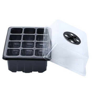 3 τεμ./5 τεμ. 12 Δίσκος για σπόρους κυττάρων Grow Box Seedling Starter Birmingation Kits πλήρους μεγέθους Ένθετα φυτών Starter Growing Kit Δίσκος σπόρων