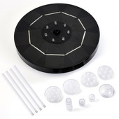 Solárne fontánové čerpadlo s LED svetlom 3,5 W súprava panelov pre vodnú fontánu