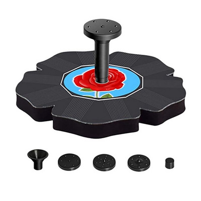 Solárna fontána s čerpadlom 7V, solárna vodná fontána, solárna vtáčia miska, plávajúca fontána pre záhradné jazierka, vonkajšie akvárium.