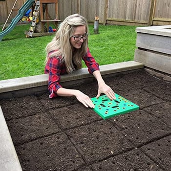 Square Gardening Seeds Planter Εργαλείο απόστασης σπόρων Πίνακας φύτευσης λαχανικών φυτών Spacer Seedling Spacer Εργαλείο σπόρων Τετράγωνος δίσκος Dropship