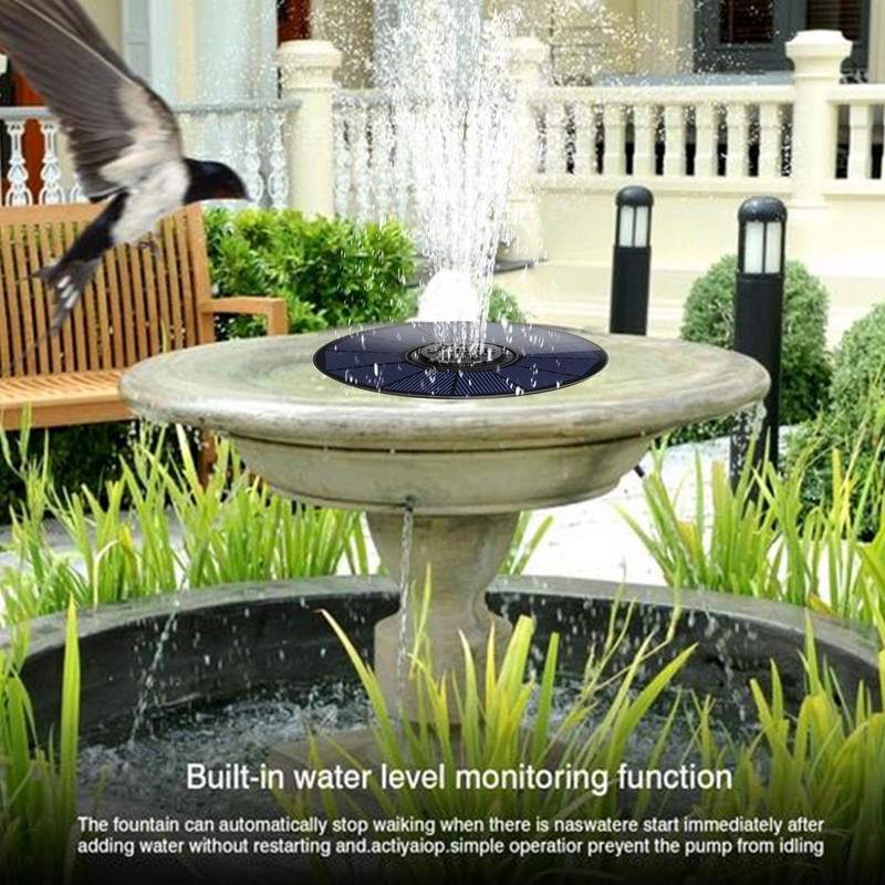 Fontány do vtáčieho kúpeľa pre vonkajšie použitie, solárne čerpadlo na fontánu do vtáčieho kúpeľa pre vonkajšie použitie, plávajúci bazén, solárne fontány do vtáčieho kúpeľa pre jazierko.