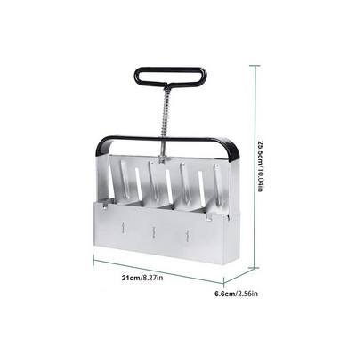 Rankinis dirvožemio blokatorius, 2 colių sodinimo dirvožemio blokų formuotojas, skirtas sodo cinkuoto plieno dirvožemio blokui. Padarykite daugkartinio naudojimo sėklų skleistuvus