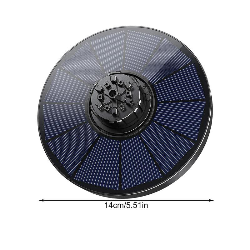Solárna fontána s vodným čerpadlom, vtáčí kúpeľ, fontány na vodu pre vonkajšie použitie, 4 trysky v 1, 100 plných solárnych panelov, solárny vtáčí kúpeľ.