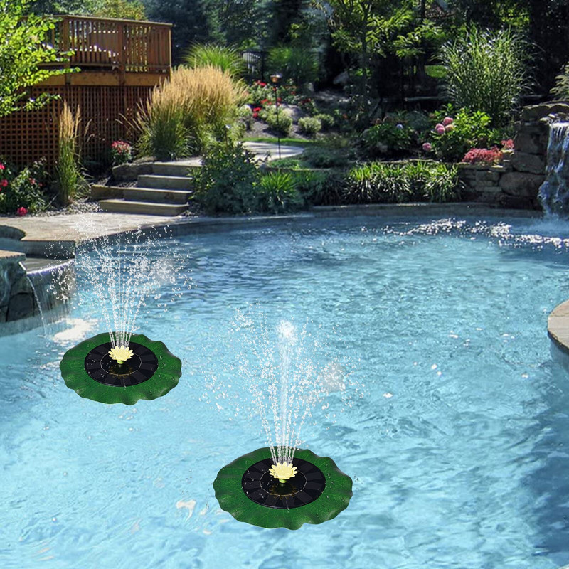 Solárna fontána na vodné jazierko, vylepšená solárna fontána, vonkajšie solárne fontánové čerpadlo pre vtáčí kúpeľ, akvárium, ryby a...