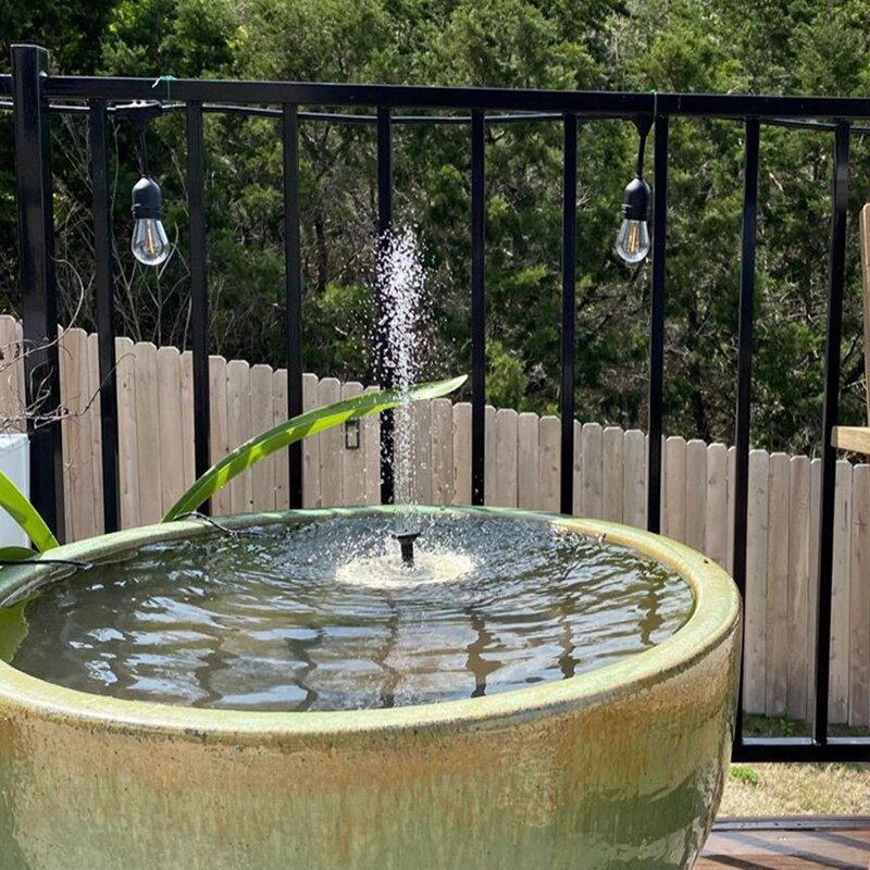 Solárna fontána Záhradný vodopád Fontána Bazén Jazierko Vtáčia vanička Solárny panel Fontána Vodné čerpadlo Vonkajšia dekorácia