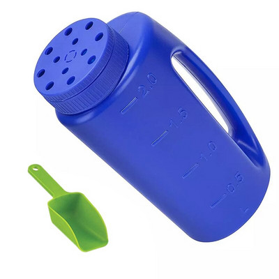 2L rankinis sėklų trąšų druskos barstytuvas Reguliuojamo skylės dydžio sodo įrankis Nešiojamas laistytuvas sėjos įrankis J99Sto