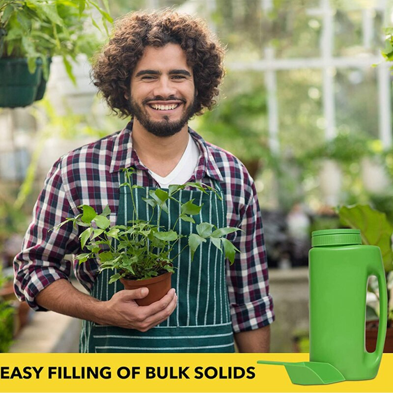 2L rankinis sėklų trąšų druskos barstytuvas Reguliuojamo skylės dydžio sodo įrankis Nešiojamas laistytuvas sėjos įrankis J99Sto