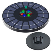 Saulės fontano siurblys 4W paukščių vonia Saulės fontanai 4W paukščių vonios vandens fontanas Spalvingi LED žibintai lauko sodo dekoravimui