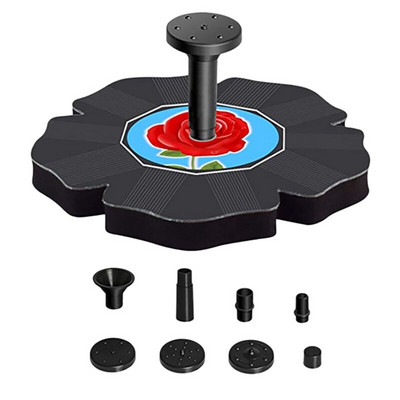 Saulės fontano siurblys 7V Saulės energija maitinamas vandens fontanas Saulės energijos paukščių vonios plaukiojantis fontanas sodo tvenkiniams žuvų rezervuaras lauke