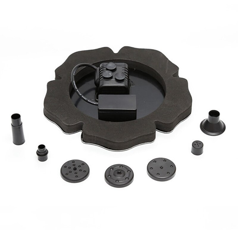 Saulės fontano siurblys 7V Saulės energija maitinamas vandens fontanas Saulės energijos paukščių vonios plaukiojantis fontanas sodo tvenkiniams žuvų rezervuaras lauke