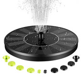 Saulės vandens fontanas, 1,4 W saulės fontano siurblys, saulės paukščių vonios fontano siurblys su 10 purkštukų, lauko saulės fontanas