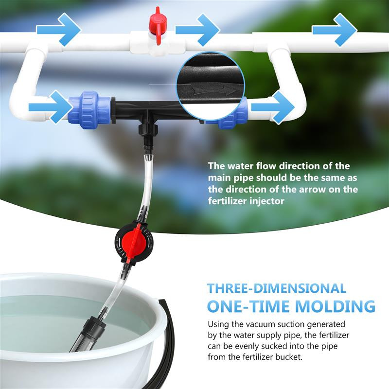 1 komplekti väetise pihusti aia kastmisseade G3/4 väetise pihusti lüliti veetoru filtri tarvikud