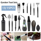 Sada záhradného náradia, sada záhradných kvetináčov, plastový multifunkčný ručný nástroj na pestovanie rastlín s ergonomickou rukoväťou pre balkón a nádvorie, kvetináč...