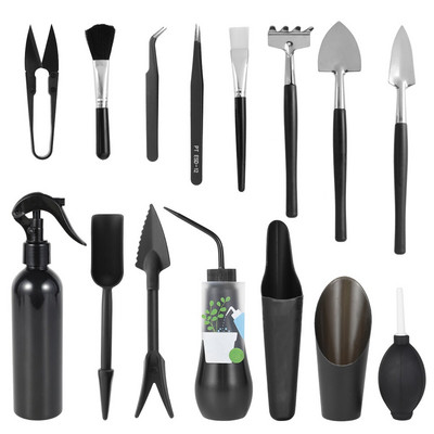 Sada záhradného náradia, sada záhradných kvetináčov, plastový multifunkčný ručný nástroj na pestovanie rastlín s ergonomickou rukoväťou pre balkón a nádvorie, kvetináč...