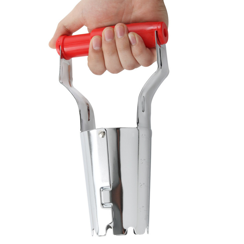 Svogūnėlių sodintuvas FLORA GUARD su gylio žymeklio persodintuvu, skirtas daržovių ir gėlių sodinukų sodinimui, įrankiai cilindrinė sėjamoji