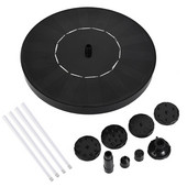 Solárna fontána s čerpadlom pre vtáčí kúpeľ 1,0 W so 6 tryskami pre vtáčí kúpeľ, záhradu, jazierko, bazén, vonkajšie použitie