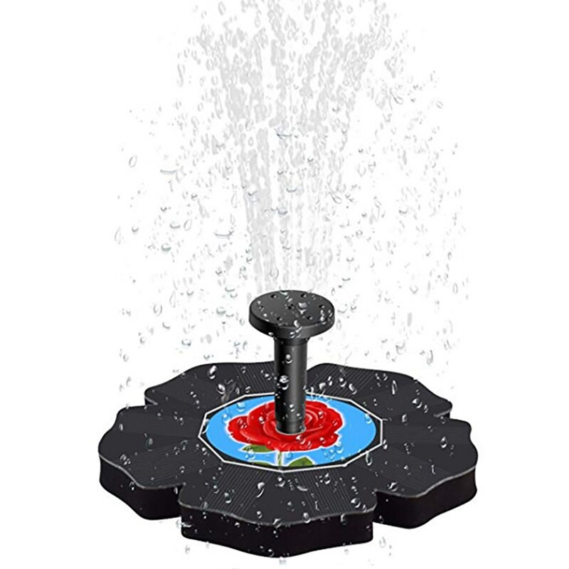 Solárna fontána s čerpadlom 7V, solárna vodná fontána, solárna vtáčia miska, plávajúca fontána pre záhradné jazierka, vonkajšie akvárium