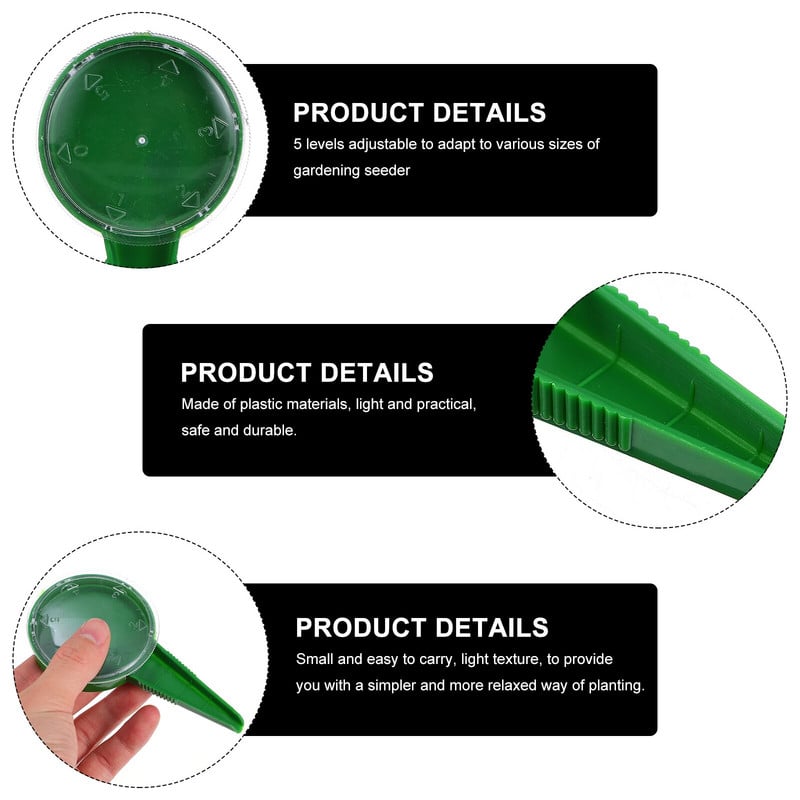 10 ks unikátnych 5-stupňových nastaviteľných sejacích strojov, plastových sejacích strojov, rozmetadiel pre farmu