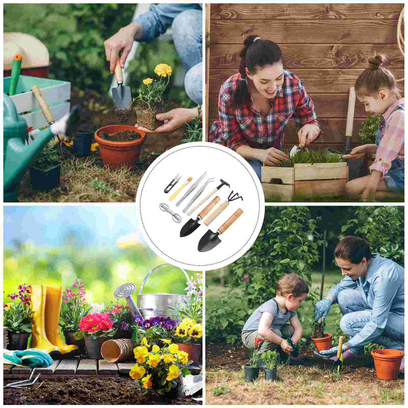 Sada záhradného náradia na sadenie, mini náradie, záhradný dávkovač, sejacie semená, trávnik, sejacie vybavenie, kvetinové sukulentné súpravy v kvetináčoch