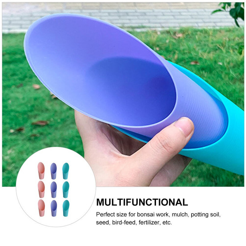 Naberačky na pôdu, malé vedierko na sukulenty, záhradné lopaty, naberačky na kvetináče, kelímky na sadenie, bonsaje, farebné náradie na bonsaje, vtáky