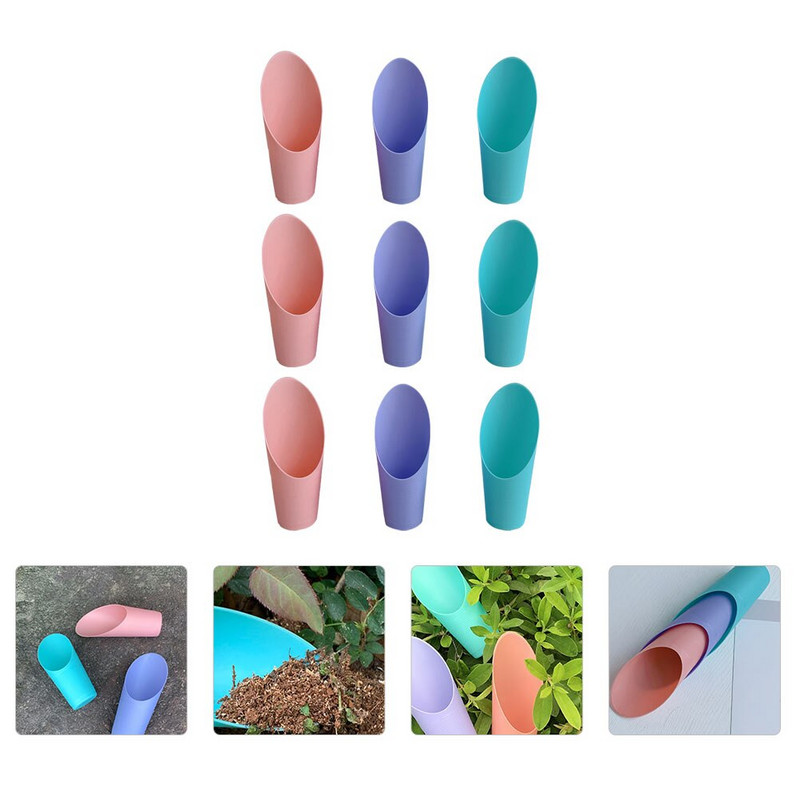 Naberačky na pôdu, malé vedierko na sukulenty, záhradné lopaty, naberačky na kvetináče, kelímky na sadenie, bonsaje, farebné náradie na bonsaje, vtáky