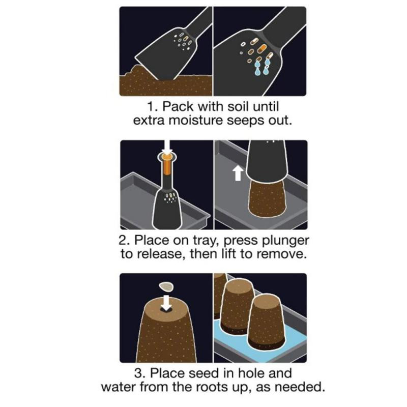 Augalų dirvožemio blokų gamintojo vadovas Dirvožemio blokų kūrėjo dirvožemio blokavimo įrankis Sukurkite dirvožemio bloką sodinukams šiltnamio efektą sukeliantiems sodo reikmenims