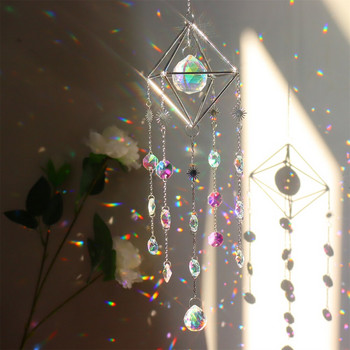 Νέο Big Crystal Wind Chime Prism Sun Catchers Windbell Χειροποίητο Κρεμαστό Στολίδι Nordic Home Διακόσμηση Δωματίου Dream Catcher