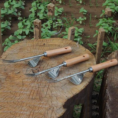 Instrumente pentru plivitul grădinii Instrument de plivit manual cu mâner ergonomic Grădină Gazon pentru transplant de terenuri agricole Instrumente pentru grădinărit Bonsai Furcă