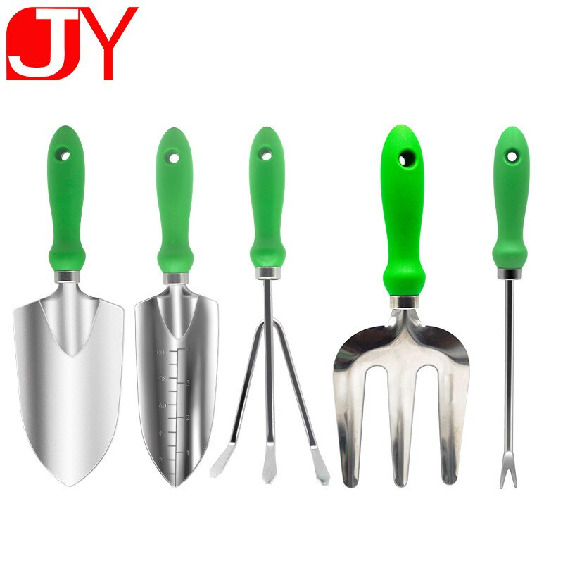 9-dielna sada záhradného náradia z nehrdzavejúcej ocele, vidly na vertikutáciu, paládiové zahustené nožnice, lopaty 