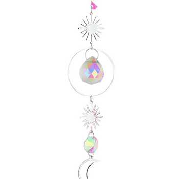 Sun Catcher Crystal Wind Chime Crystal Diamond Light Catcher Ball Στολίδια Στρογγυλό πλαίσιο Κρεμαστό Κουρτίνες Φωτισμός Ball Art Craft