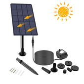 2.5W Solar Fountain Pump Solar Powered Water Fountain Outdoor Solar Water Pump For Fish Tank Pond Swimming Pool 6 Nozzles Energy