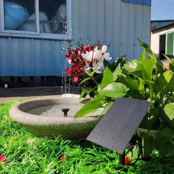 Ηλιακή αντλία σιντριβανιού 2,5 W Solar Powered Water Solar Water Pump for Fish Tank Pond Pool 6 Nozzles Energy