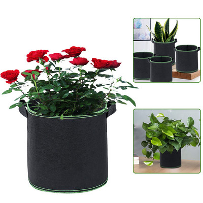 Birders Blend Seedling Premium 5 Indoor Pack 5 na zeleninu Outdoor Bag (vrecko s objemom 5 galónov) s rúčkami a nádobami na terasu, trávnik a cyklistiku