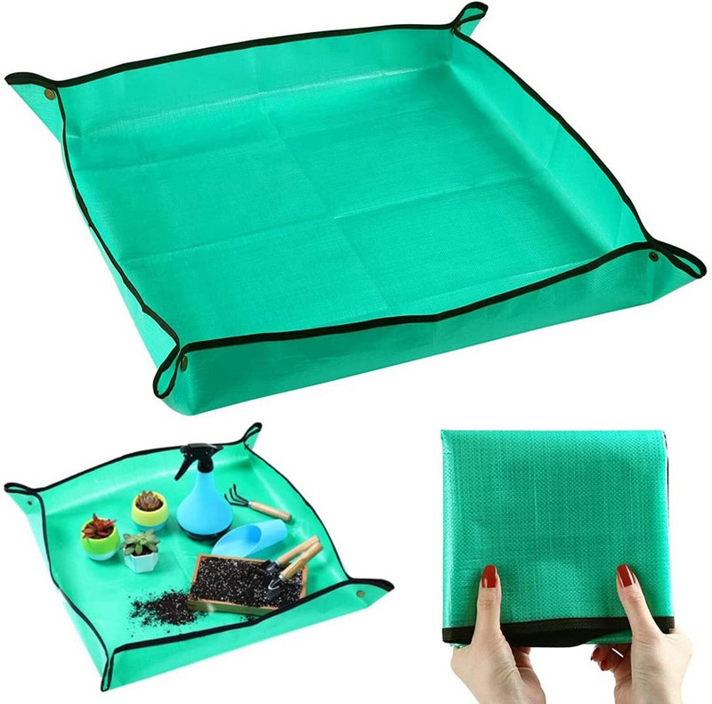 Záhradná podložka na presádzanie rastlín Wild Cakes, skladacia plachta na presádzanie rastlín, vodotesná záhradná podložka s organickým tekvicovým olejom