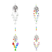 Strom života Krištáľové lapače slnka Krištáľový hranol Dúhové závesy Zvonkohry Domáca záhradná dekorácia pre vonkajšiu miestnosť