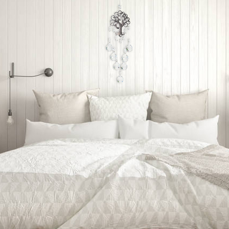 Strom života Krištáľové lapače slnka Krištáľový hranol Dúhové závesy Zvonkohry Domáca záhradná dekorácia pre vonkajšiu miestnosť