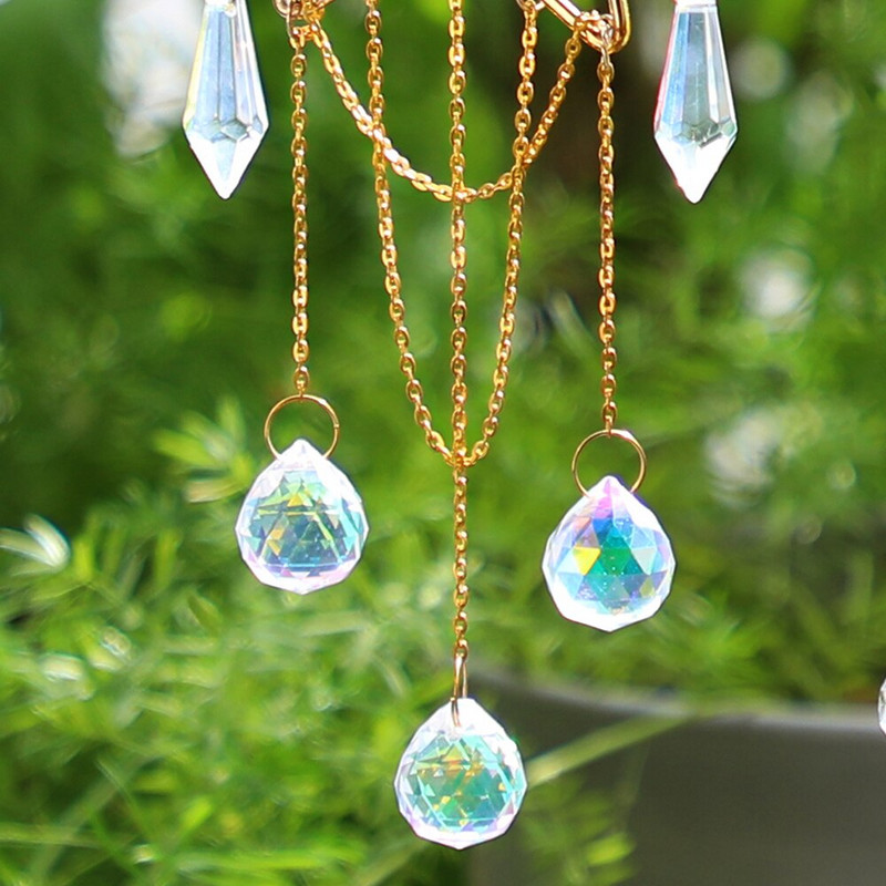 Suncatcher, hviezda, lapač slnka, krištáľový závesný vitrážový hranol, dúhový lapač svetla, rozprávkové okno, záhradná dekorácia na terasu