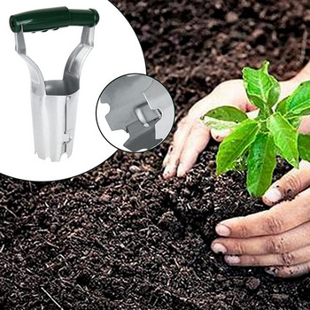 Εργαλείο φυτευτή βολβών χεριού κήπου με σήμα βάθους Εργαλείο φύτευσης αυτόματης απελευθέρωσης εδάφους μεταμοσχεύματος για σκάψιμο επαναπλήρωσης σπόρων τρύπας