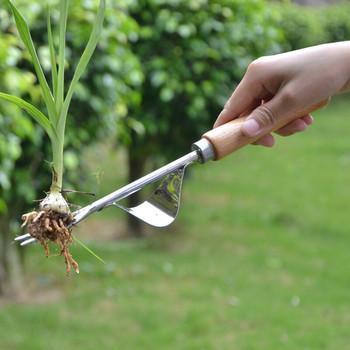 Gadgets Weeding Fork Remover Transplanting Wood Handle Manual Hand Tool Grubber Cultivating Digging Garden Trimming Ελαφρύ