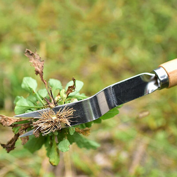 Gadgets Weeding Fork Remover Transplanting Wood Handle Manual Hand Tool Grubber Cultivating Digging Garden Trimming Ελαφρύ