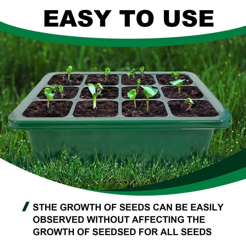 2 vnt. sėklų paleidimo padėklai su lengvų sėklų paleidimo rinkiniu, reguliuojamo drėgnumo sėklų paleidimo padėklai Augalų rinkinio pagrindas Sweet Grass 128 padėklas