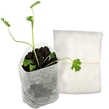 Critter Food Garden 500Pcs Seed-raising Non-woven Pots Τσάντες 8x10cm Προμήθεια φυτωρίου Υφάσματα Patio Lawn & Garden Canada Grass