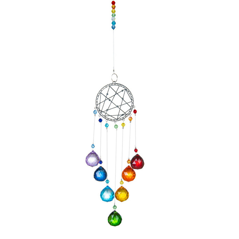 Krištáľové hranolové lapače slnka, závesné lapače slnka, prívesok, záhradná dekorácia pre vonkajšie a vnútorné darčeky.