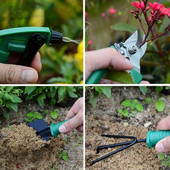 10-dielna sada záhradného náradia, záhradné štepenie, poľnohospodárske nožnice na orezávanie, nožnice na ovocné stromy, orezávanie, záhradné náradie, multifunkčné 6